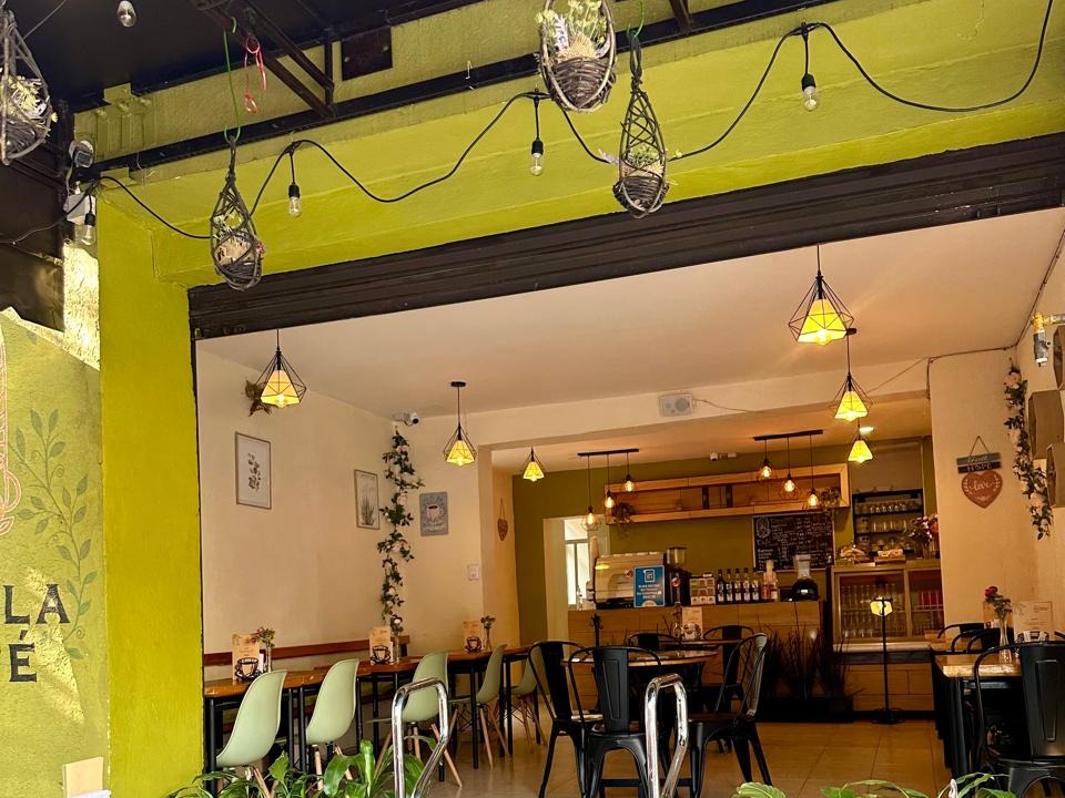 Interior de Mezcla de Café